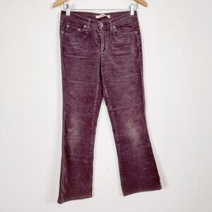 Vintage Mavi Jeans Womens Flare Leg Corduroy Jeans in Brown